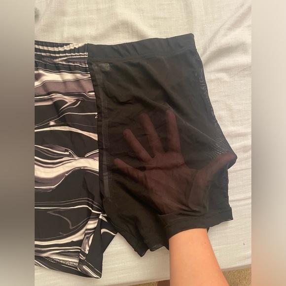 IHR split mesh high waisted rave shorts - Picture 2 of 2